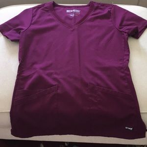 Grays Anatomy Scrub Set in Wine. Worn only a few times.